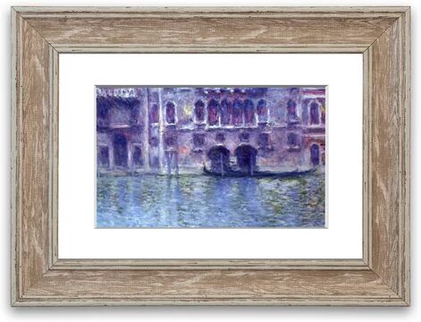 East Urban Home 'Palazzo Da Mula, Venice By Monet Cornwall' Framed Photographic Print East Urban Home Size: 93 cm H x 70 cm W, Frame Options: Walnut Washed  - Size: 93 cm H x 126 cm W