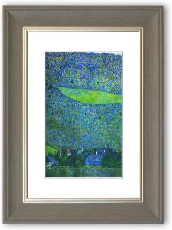 East Urban Home 'Unterach At The Attersee By Klimt Cornwall' Framed Photographic Print East Urban Home Size: 70 cm H x 50 cm W, Frame Options: Grey  - Size: 70 cm H x 50 cm W