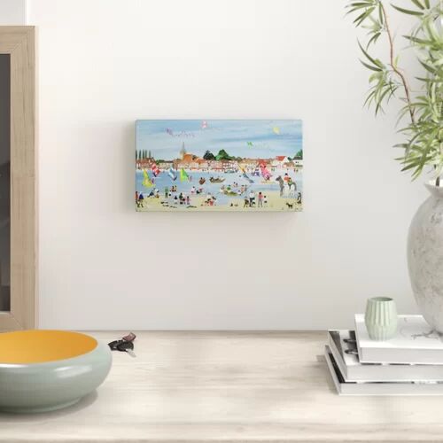 House of Hampton 'Busy Beach' Painting House of Hampton Size: 43.8 cm H x 80 cm W x 3.8 cm D, Format: Wrapped Canvas  - Size: 80 cm H x 63.5 cm W x 3.8 cm D
