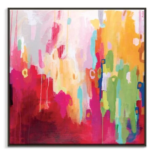 East Urban Home 'Electra Street' Framed Art Print on Canvas East Urban Home Frame Options: Black, Size: 41cm H x 41cm W  - Size: 41cm H x 41cm W