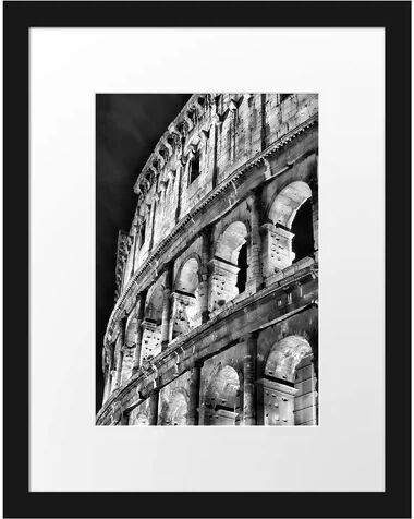 East Urban Home Colosseum in Rome by Night Framed Photographic Print Poster East Urban Home  - Size: 70cm H x 100cm W