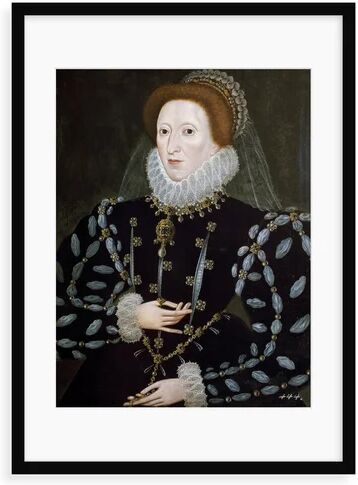 Astoria Grand 'Portrait of Queen Elizabeth I' Painting Astoria Grand Format: Framed Paper, Size: 100 cm H x 70 cm W x 2.3 cm D  - Size: 68.7 cm H x 80 cm W x 3.8 cm D