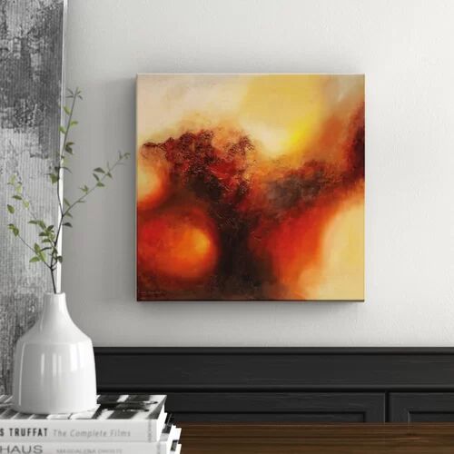 East Urban Home 'The Heart of an Eagle' Painting on Canvas East Urban Home Format: Wrapped Canvas, Size: 61cm H x 61cm W  - Size: 102cm H x 102cm W