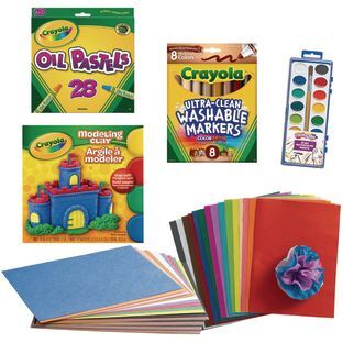 Colorations School Age Art Kit 7 Art Supplies Collection  1 multi item kit by Colorations