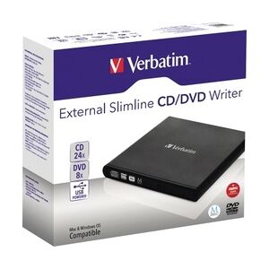 Verbatim DVD Brenner 98938 USB 2.0 6x/8x/24x extern schwarz