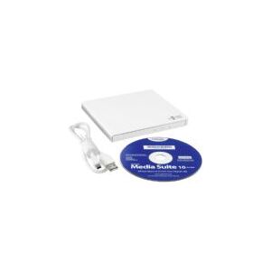 LG Electronics LG GP57EW40 - Disk drev - DVD±RW (±R DL) / DVD-RAM - 8x/8x/5x - USB 2.0 - ekstern - hvid