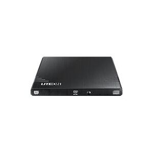 LiteOn eBAU108 - Disk drev - DVD±RW (±R DL) / DVD-RAM - 8x/8x/5x - USB 2.0 - ekstern - sort