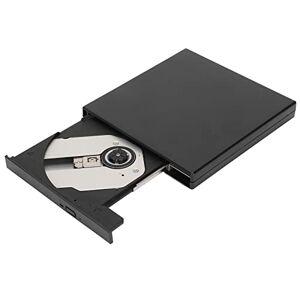 HLDS Graveur de DVD portable mince, Graveur DVD externe Noir, Noir
