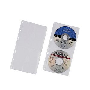 Durable Pochette CD-/DVD COVER S, pour 2 CD, PP, 156x288 mm - Lot de 2