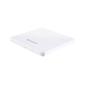 Transcend 8X DVDS-W - Lecteur de disque - DVD±RW (±R DL)/DVD-RAM - 8x/8x/5x - USB 2.0 - externe - blanc