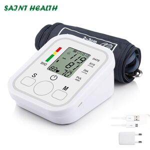 Saint Health 2022 Automatisches Digitales Lcd-Oberarm-Blutdruckmessgerät Herzschlagfrequenz-Pulsmessgerät Tonometer Blutdruckmessgeräte Pulsometer