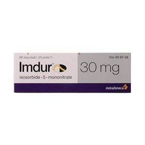 Imdur 30 mg (Håndkøb, apoteksforbeholdt) 98 stk Depottabletter AstraZeneca