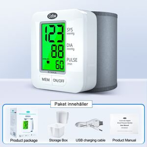 Cofoe Digital håndledsblodtryksmåler med automatisk blodtryksmåler
