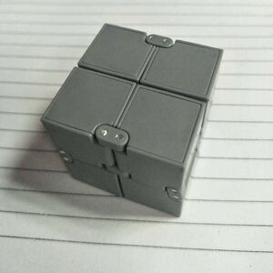 shopnbutik 3 stk kreativt foldbart puslespil Magic Cube Infinity Cube trykaflastningslegetøj (grå)