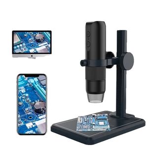 SupplySwap Trådløst digitalt mikroskop, justerbar forstørrelse, 5 tommer skærm, MS5