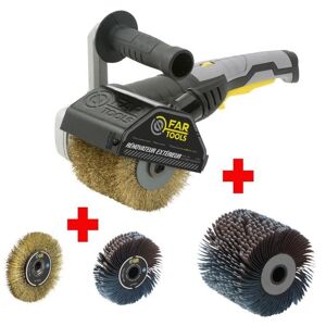 FARTOOLS PACK REX120C EXTERIOR RENOVATOR + PRECISION METAL BORST + PRECISION ABRASIVE STRIP BRUSH