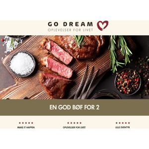 Go Dream Oplevelsesgave - Bøf For 2