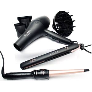 NICMA Styling Hair Dryer + Curling Wand + Hair Straightener (Limited Edition)