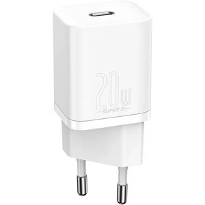 Baseus Super Si 20W Vægoplader USB-C Quick Charge - Hvid