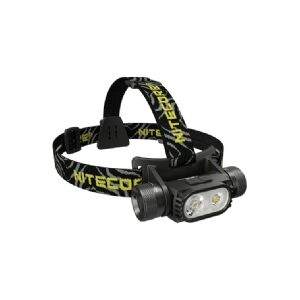 Nitecore HC68, Hovedbånd lommelygte, Sort, Aluminium, Knapper, 2 m, 2 m