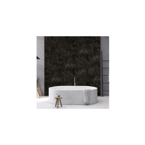Grosfillex Gx vægfliser, 11 stk, marmor, 30x60 cm, sort