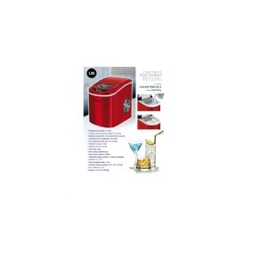 Bærbar isterningmaskine LIN ICE PRO-R12 rød