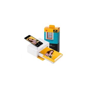 KODAK DOCK PLUS PD460Y80 INSTANT PHOTO PRINTER BUNDLE 4X6 YELLOW