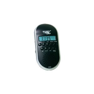 Security Plus BR28 MP3/USB Cykelradio Sort, Sølv