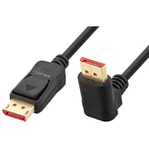 Displayport 1.4 Kabel - 8k - 30hz - Vinklet Opad - 1 M