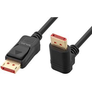 Displayport 1.4 Kabel - 8k - 30hz - Vinklet Nedad - 1 M