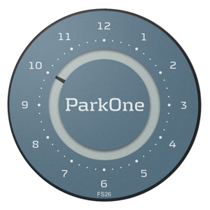 Parkone 2 Elektronisk P-Skive - Dolphin Grey