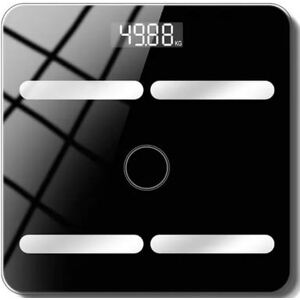 Smart Badevægt Med App - Bluetooth - Sort