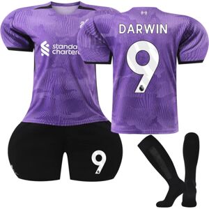 2023/24 Liverpool tredje tröja #9 Darwin fotbollströja S(165-170CM)