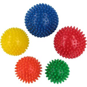 Massagebolde med forskellige størrelser Sæt med 5 piggede massagebolde