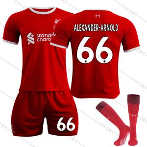 23 Liverpool Home fodboldtrøje NR 66 Alexander-Arnold trøjesæt #S