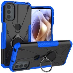 Generic Kickstand-cover med magnetisk plade til Motorola Moto G41 / G31 Blue