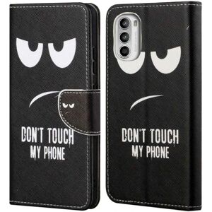 Generic Wonderland Motorola Moto G52 flip etui - Rør Ikke Ved Min Telefo Black