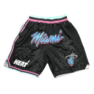 Nba Heat Shorts Broderede Træningsshorts Basketballshorts - XL