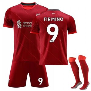 21/22 Liverpool Home Salah fodboldtrøje træningsdragter V FIRMINO NO.9 28 (150-160)