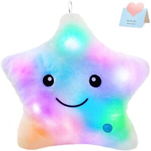 45 cm Glødende Blinkende LED Stjerne Plys Pude Natlys Plysdyr til Børns Fødselsdag