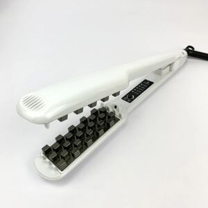 Professionelt volumengivende hårstrygejern   Øg hårvolumen, keramisk hårvolumengivende værktøj, justerbar temperatur (hvid) White