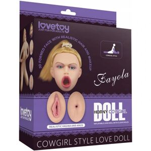 LoveToy: Cowgirl Style Oppustelig Kærlighedsdukke Ljus hudfärg