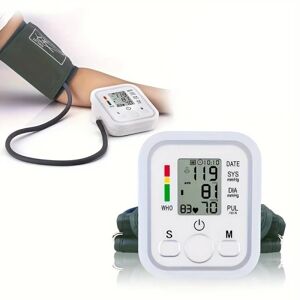 Mobil o Teknik Blodtryksmåler til overarmen med hukommelsesfunktioner White