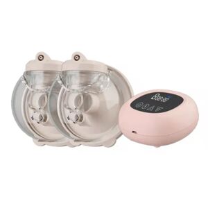 Dobbelt elektrisk brystpumpe, bærbar anti-tilbagestrømning, 4 tilstande og 9 niveauer, spejl LED-skærm, ultra-støjsvag og smertefri brystpumpe