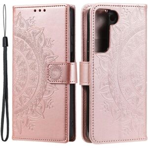 SKALO Samsung S22 Mandala pung etui - rosa guld Pink gold