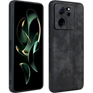 SKALO Xiaomi 13T/13T Pro AZNS PU læder Cover - Sort Black