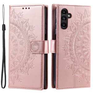 SKALO Samsung S24 Mandala Flip Cover - Rosa guld Pink gold