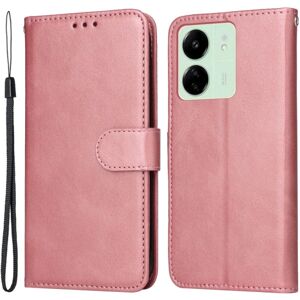 SKALO Xiaomi Redmi 13C 4G PU-læder Pungetui - Vælg farve Pink