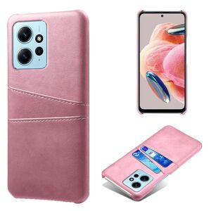 SKALO Xiaomi Redmi Note 12 4G PU-læder Kortholder Cover - Rosa g Pink gold