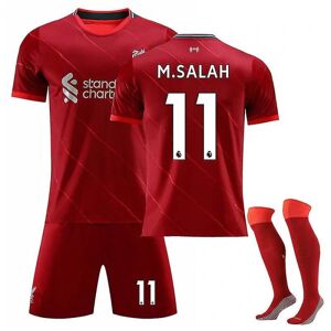 21/22 Liverpool Hjem Salah fodboldtrøje træningssæt M.SALAH NO.11 22 (120-130)